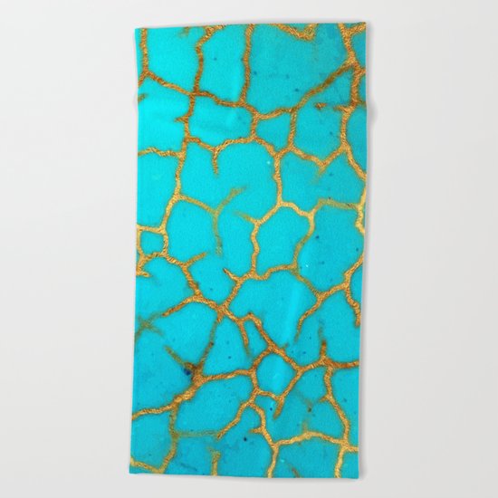 Turquoise Stone Beach Towel