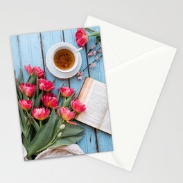 Springtime Teatime for Peace Stationery Card