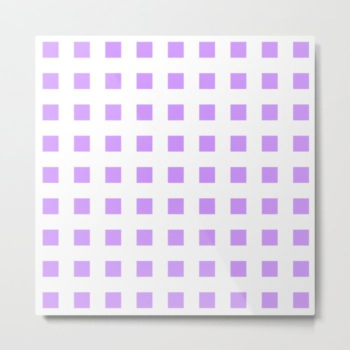 square and tartan 46- purple Metal Print