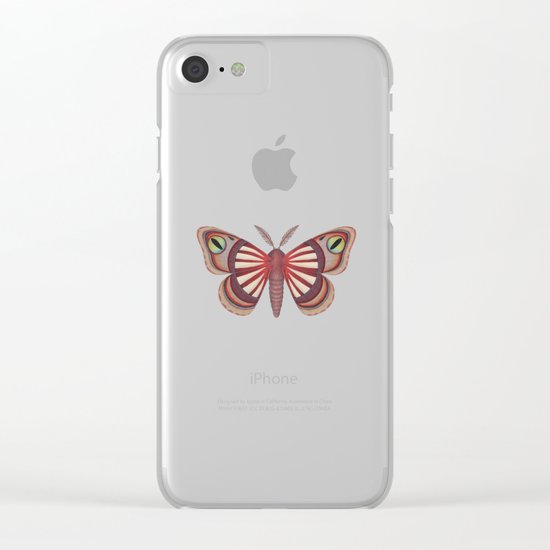 demon (made up moth) Clear iPhone Case
