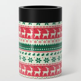 Christmas Pattern Knitted Stitch Deer Snowflake Can Cooler