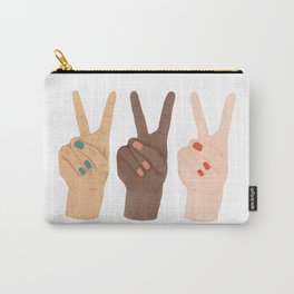 Peace Hands Carry-All Pouch