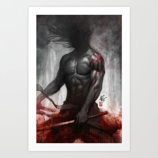Samurai Vengeance Art Print