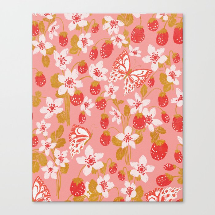 Strawberry Pink Canvas Print
