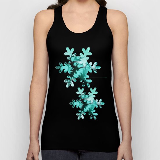 Winter magic in soft blue Unisex Tank Top