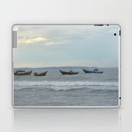 Phan Thiet, Vietnam september 05, 2012: fishing boats in Vietnam Laptop Skin