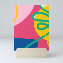 Abstract Pop Colorful Flower Like a Cut Out Mini Art Print