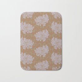 Chrysanthemums and Paisley 1 Bath Mat