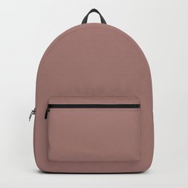 Dark Pastel Pink Mauve Solid Color Parable to Pantone Sloe Gin Fizz 20-0095 All One Shade Hue Backpack | Illustration, Graphicdesign, Pink, Color, Simple, Pinksolid, Mauvesolid, Solid, Graphic Design, Singlecolor 