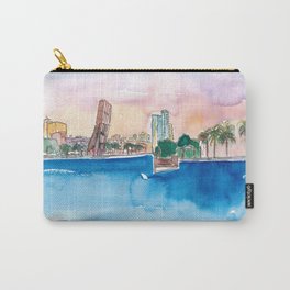 Fort Lauderdale Skyline Sunset In Florida Carry-All Pouch