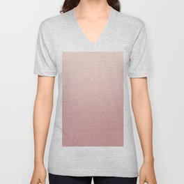 FREAK HEAT - Minimal Plain Soft Mood Color Blend Prints V Neck T Shirt