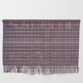 Muave Pink Checked Plaid pattern Wall Hanging