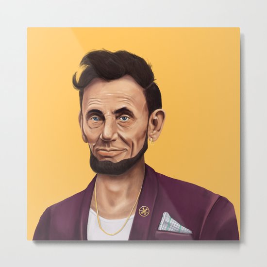 Hipstory - Abraham Lincoln Metal Print