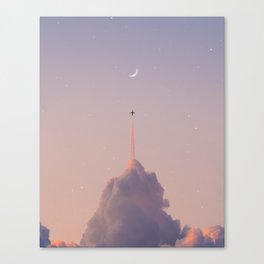 Rocket cloud Canvas Print
