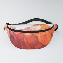 texture of the orange rock and stone at Antelope Canyon, USA Fanny Pack