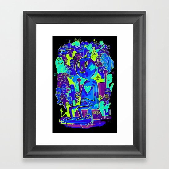 Knee-Jerk Framed Art Print
