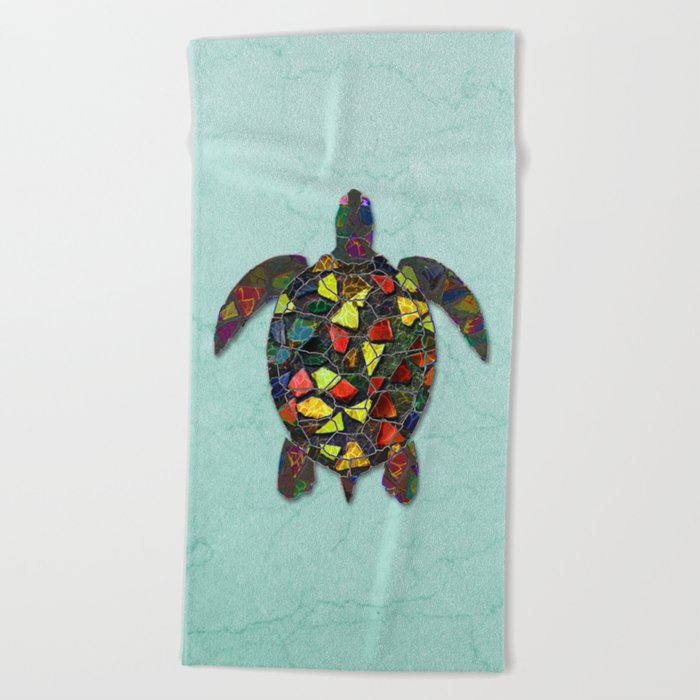 Animal Mosaic - The Turtle Beach Towel
