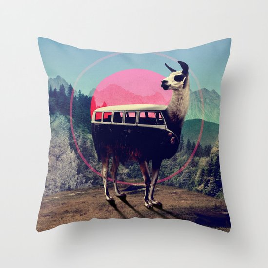 Llama Throw Pillow