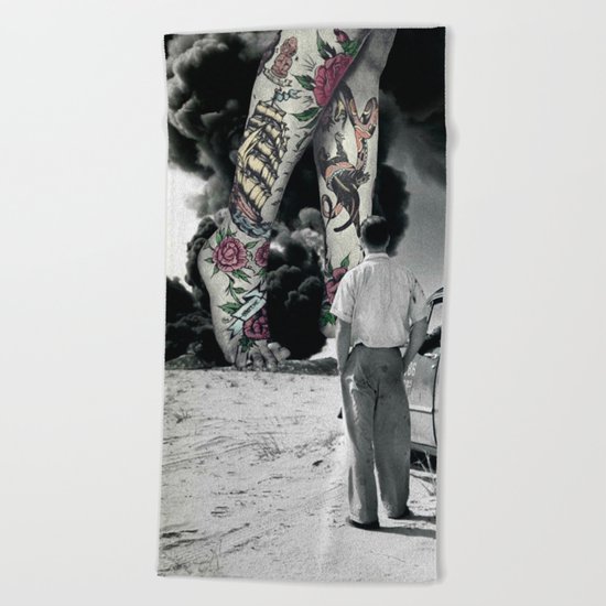 NUMBER 16 (TATTOOS) Beach Towel