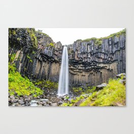 Smooth Svartifoss Canvas Print