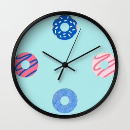 Colorful Donuts Wall Clock