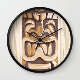 Happy Tiki Wall Clock
