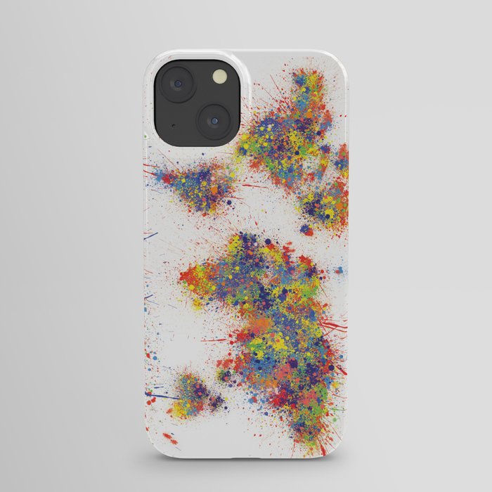 World map artistic iPhone Case