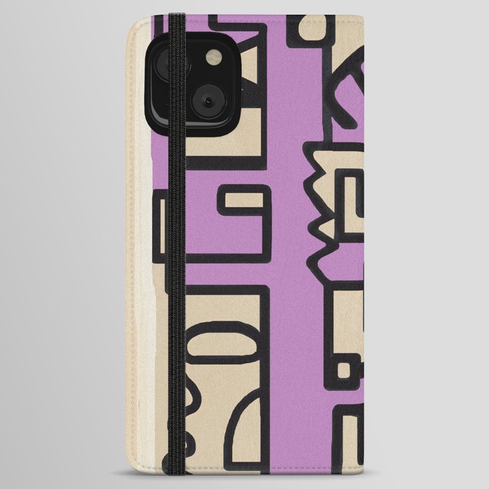 Abstract Line Movement 13 iPhone Wallet Case