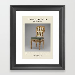  Vintage designer chair | Inspirational quote 23 Framed Art Print