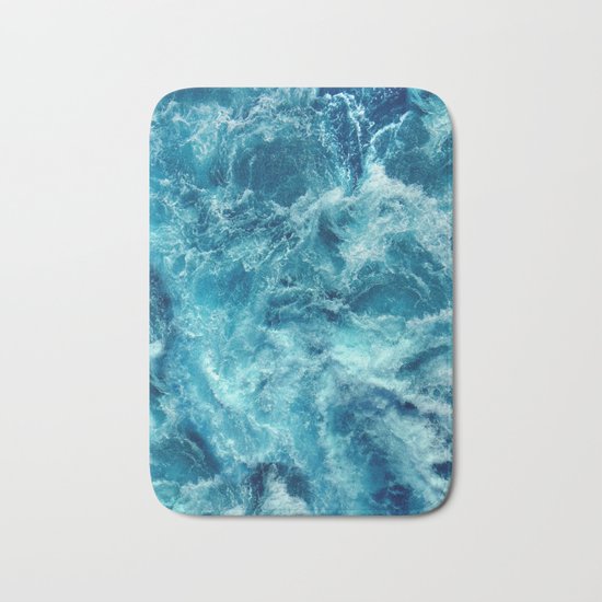 Ocean is shaking Bath Mat