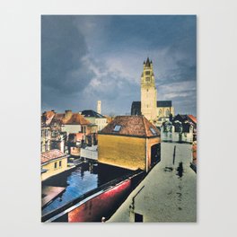 Two Towers of Bruges Canvas Print