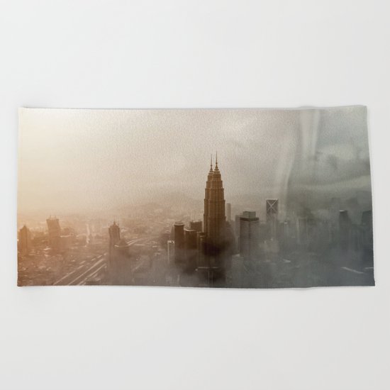 Foggy City Beach Towel
