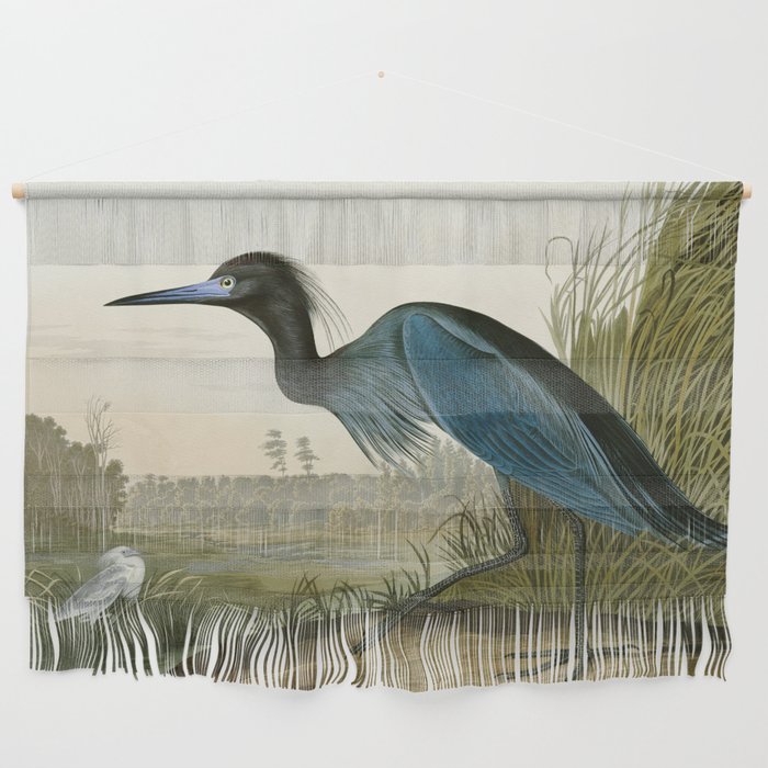 Little Blue Heron - John James Audubon's Birds of America Print Wall Hanging