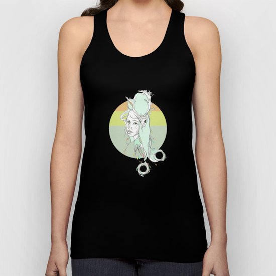 pale harlow & beryl blue Unisex Tank Top