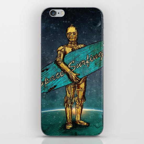 Space Surfer iPhone & iPod Skin