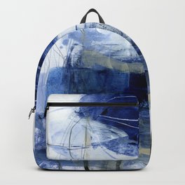 blue abstract Backpack