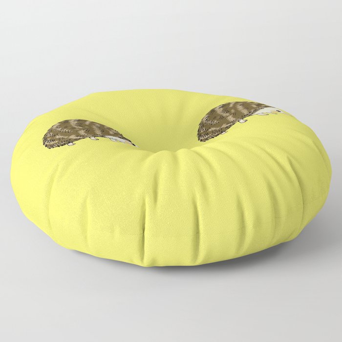 Adorable wild animal hedgehog Floor Pillow