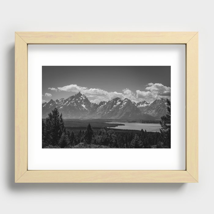 Grand Tetons Snake River View Recessed Framed Print