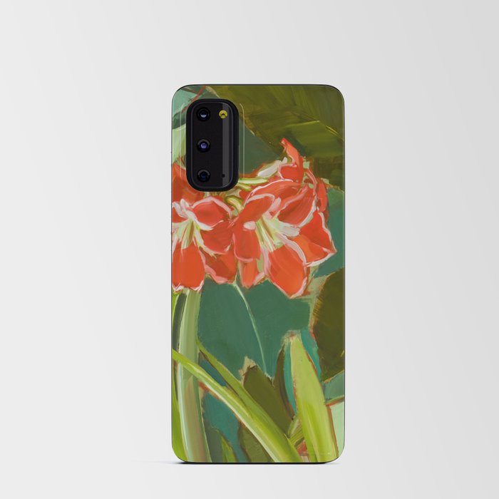 Red Amaryllis Android Card Case