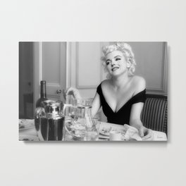 Marilyn - "After The Coffee" Metal Print