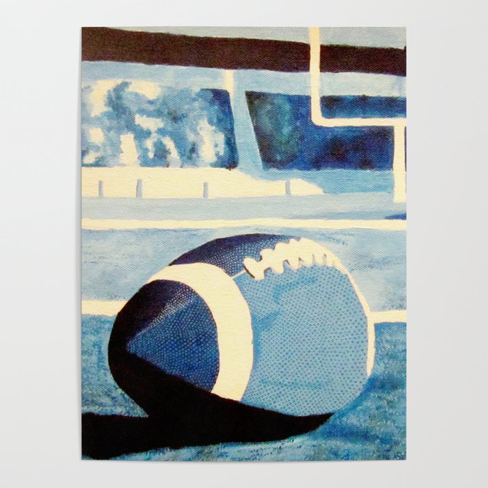 Monochromatic Football Poster