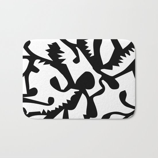 black ghosts Bath Mat