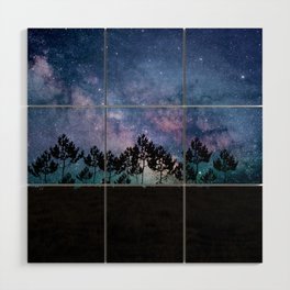 night in space Wood Wall Art