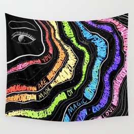 you are made of magic + love II Wall Tapestry