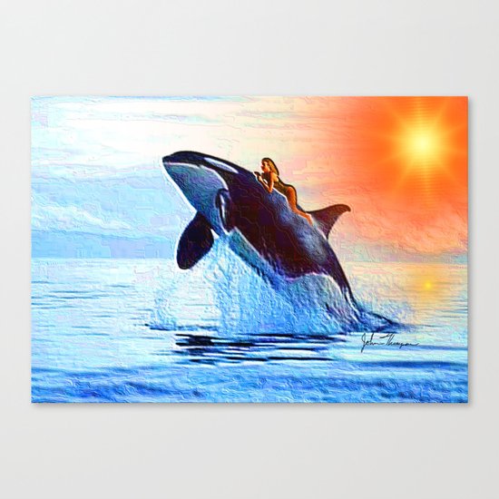 Orca Queen Canvas Print