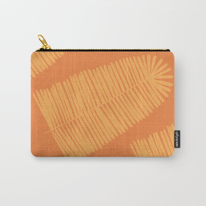 Palm Fan in Tangerine Carry-All Pouch
