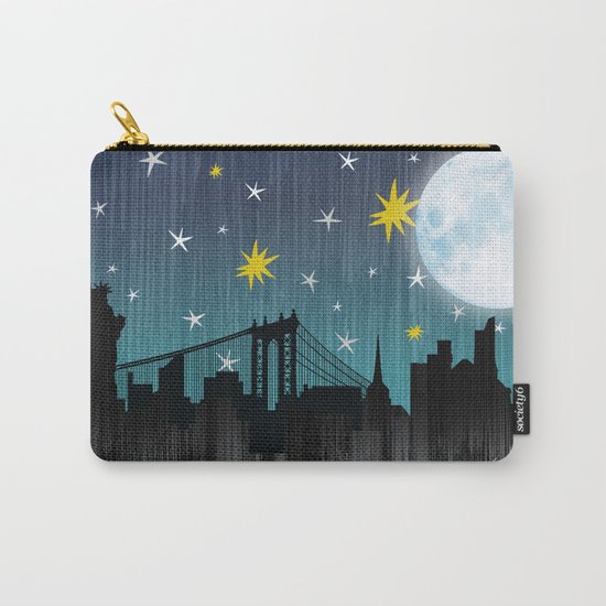 Starry Night Over Manhattan Carry-All Pouch