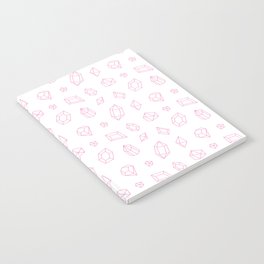 Pink Gems Pattern Notebook