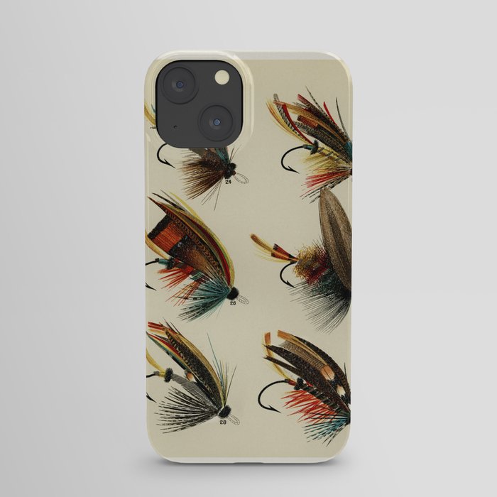 Salmon Flies iPhone Case by SFT Design Studio