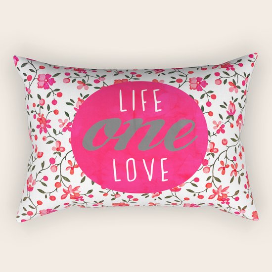 One life one love Rectangular Pillow